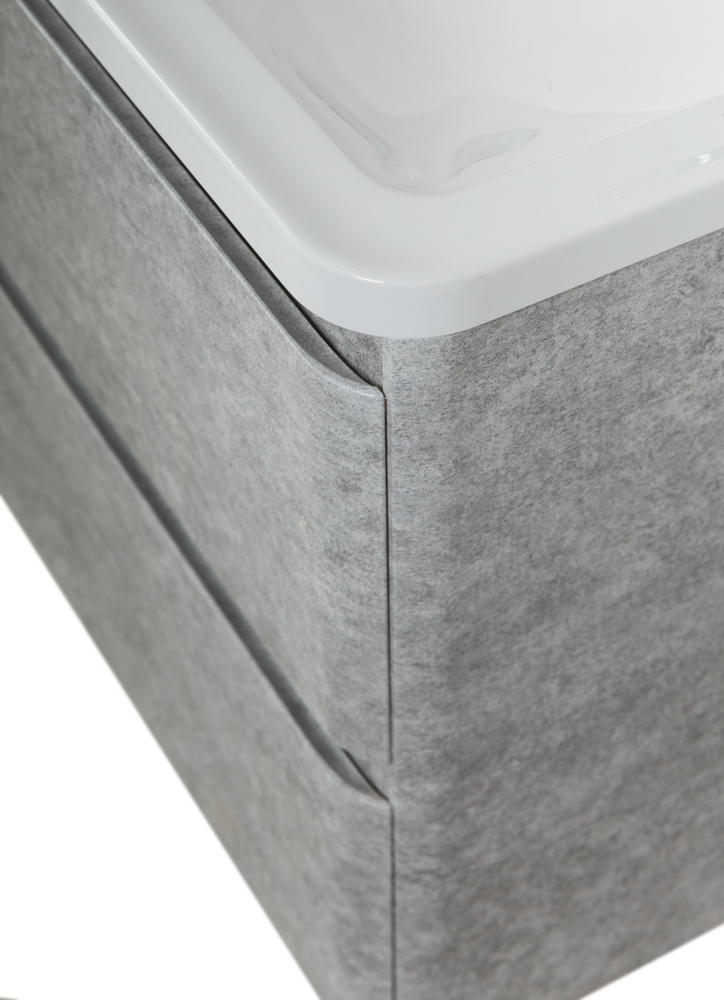 Приобрести belbagno тумба с раковиной albano 100 см, подвесная cemento verona grigio, белая раковина