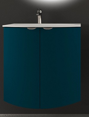 Приобрести cezares тумба подвесная с раковиной rialto 69х70см, голубая