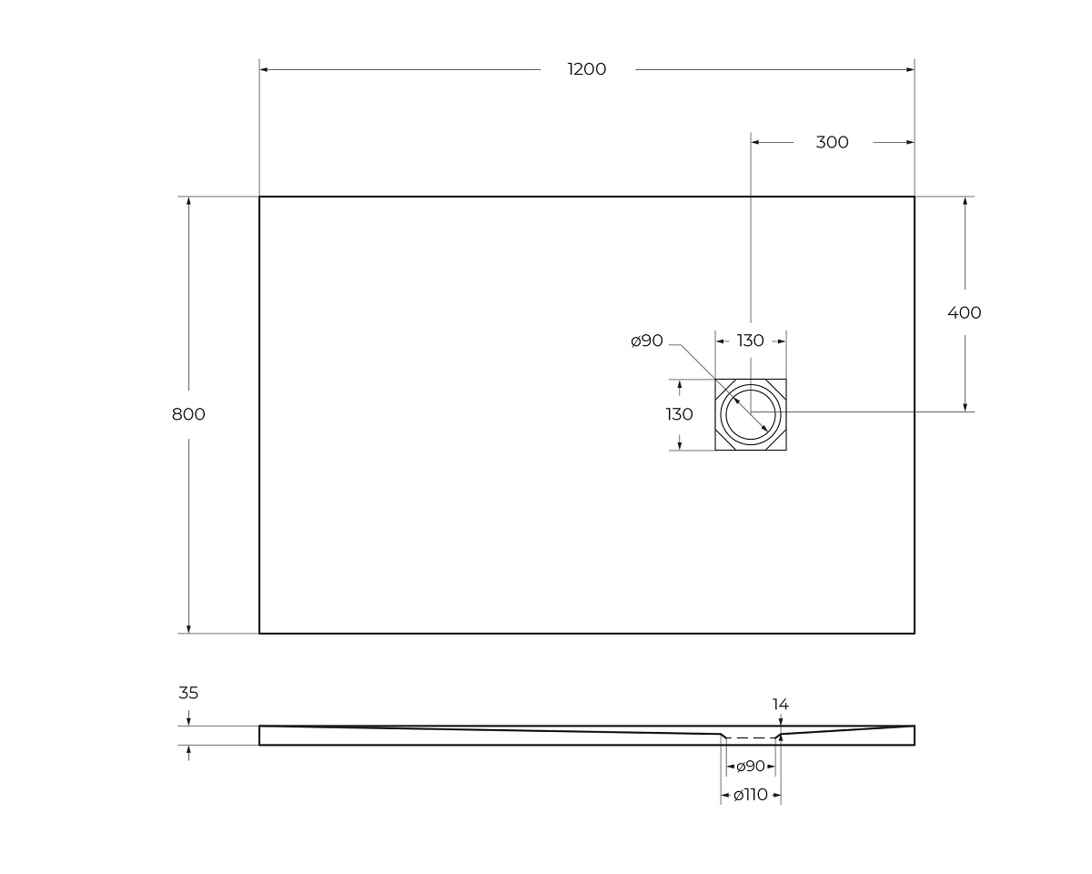 Приобрести belbagno душевой поддон 120х80, искусственный мрамор, сифон uno tray-mr-uno-ah-120/80-35-nero-cr