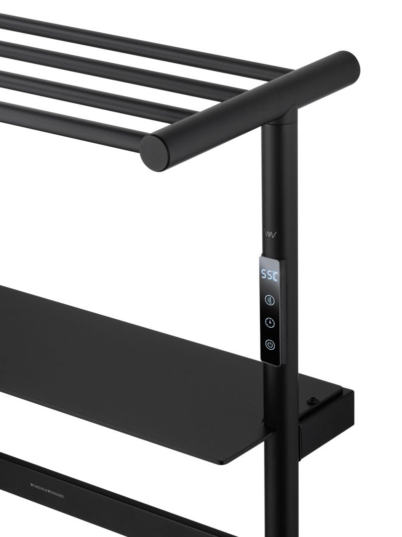 Приобрести полотенцесушитель электрический wonzon & woghand düsseldorf, черный матовый (ww-a208-mb)