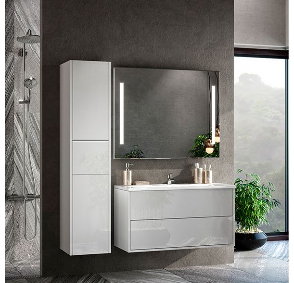 Приобрести mirsant тумба подвесная с раковиной fuji 100см.