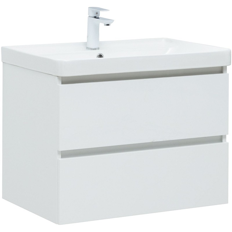 Приобрести aquanet тумба с раковиной вега 70 см, (2 ящика)