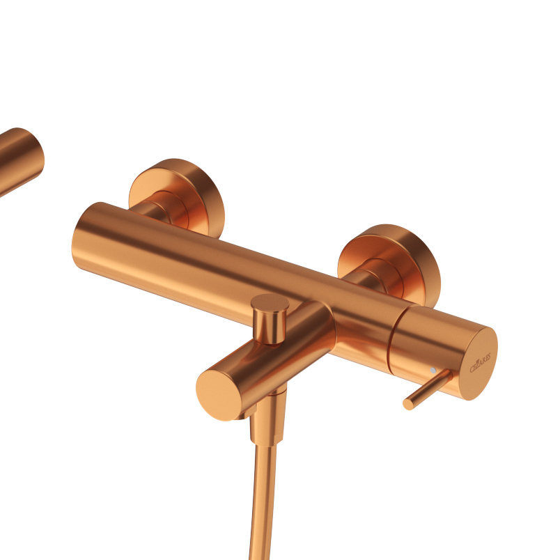 Приобрести cezares смеситель для ванны и душа leaf-vd-l-ss