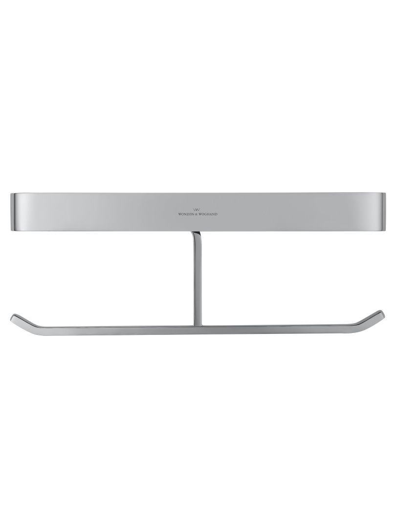 Приобрести двойной держатель для туалетной бумаги с полкой wonzon & woghand lotte, хром (ww-8356a)