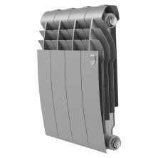 Royal Thermo Радиатор биметаллический BiLiner 350 /Silver Satin ( серебристый ) - 4 секц.