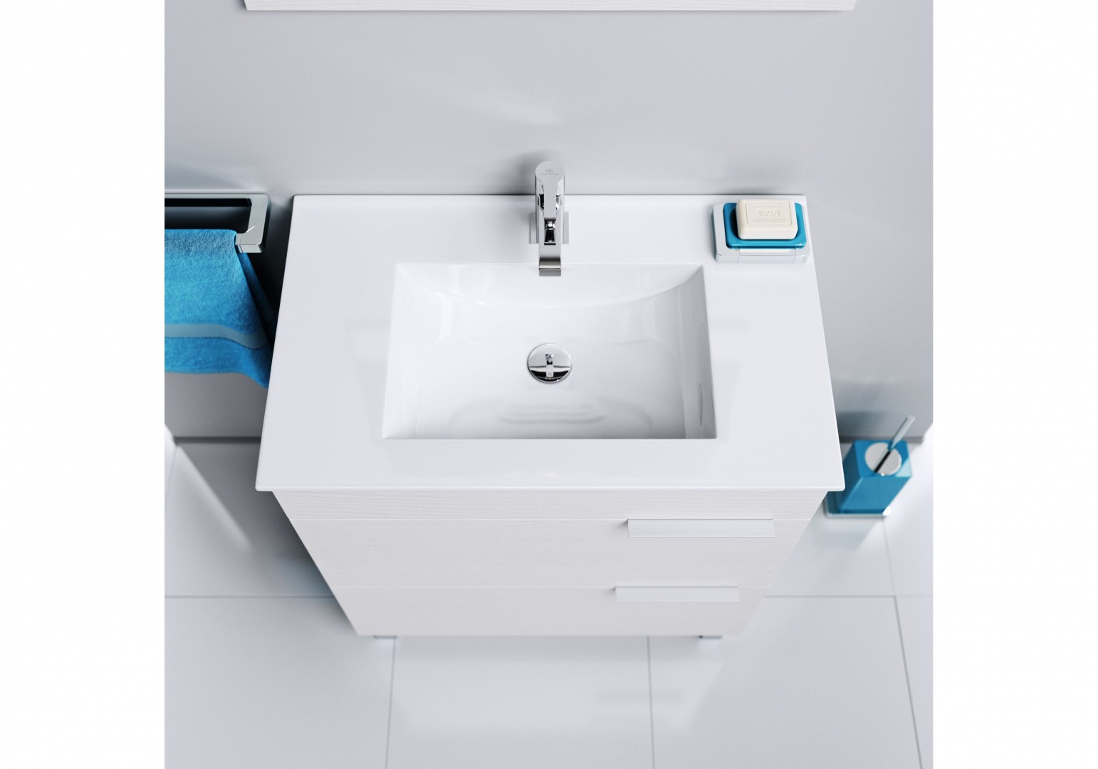 Приобрести тумба напольная с раковиной aqwella бриг 60 см br.01.06/2/w