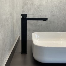 Comforty Высокий смеситель для раковины 31 см, черный матовый, FC045B-CMT