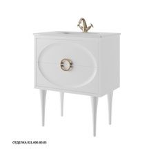 Caprigo Тумба с раковиной MILANO 75 см, белая, эмаль
