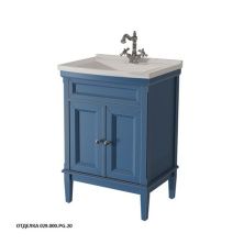 Caprigo Тумба с раковиной JARDIN 60 см, синяя, эмаль