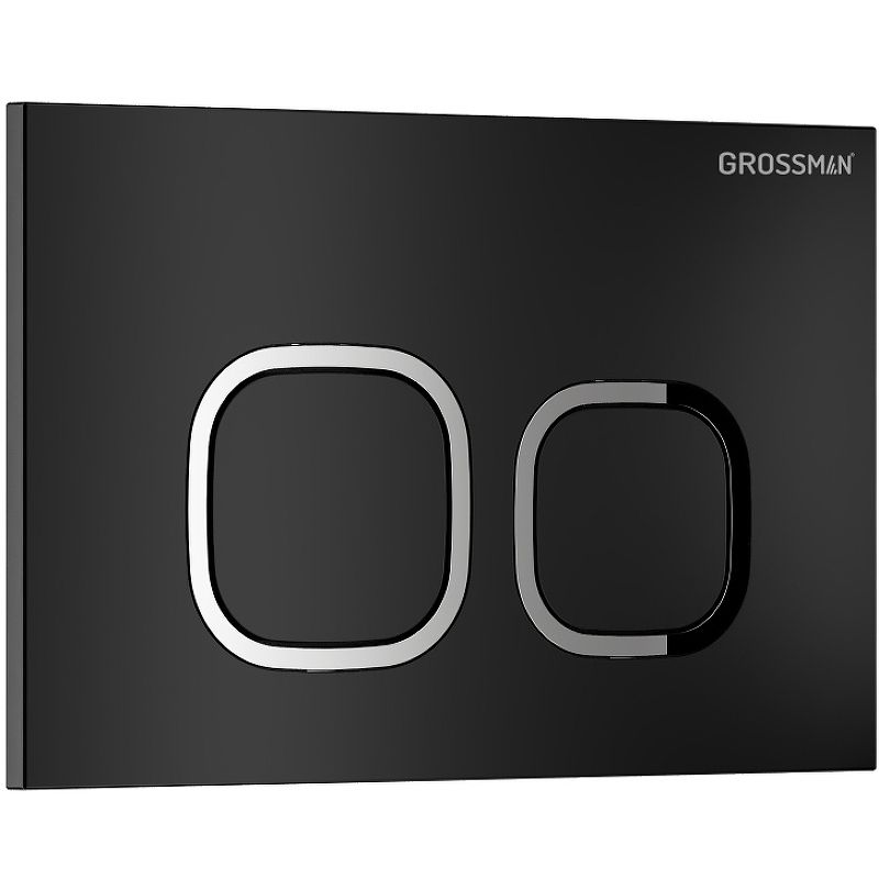 Приобрести grossman клавиша смыва cosmo, черный матовый \ хром 700.k31.02.210.210