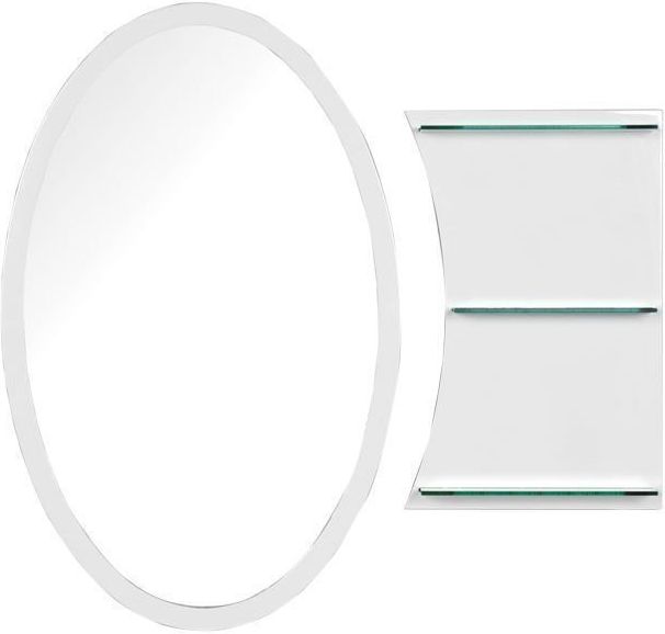 Приобрести aquanet зеркало опера l/r 70 см, белое с полкой