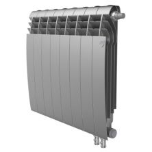 Royal Thermo Радиатор биметаллический BiLiner 500 /Silver Satin ( серебристый ) VR - 8 секц.