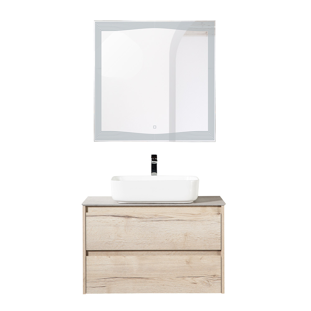 Приобрести belbagno тумба со столешницей kraft 80 см, подвесная rovere galifax bianco
