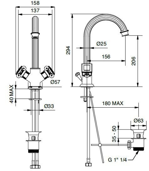 Приобрести cezares смеситель для раковины olimp, золото olimp-ls2-03/24-m