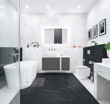 Cezares Тумба со столешницей подвесная BELLAGIO 106 см Grigio nuvola, серая 55301