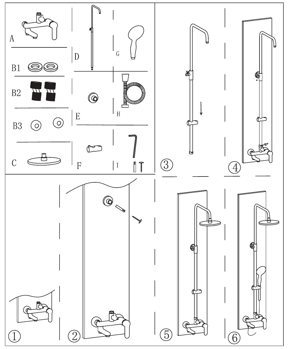 Приобрести aquanet душевая стойка passion r3 123 см, черная af300-72-r-b