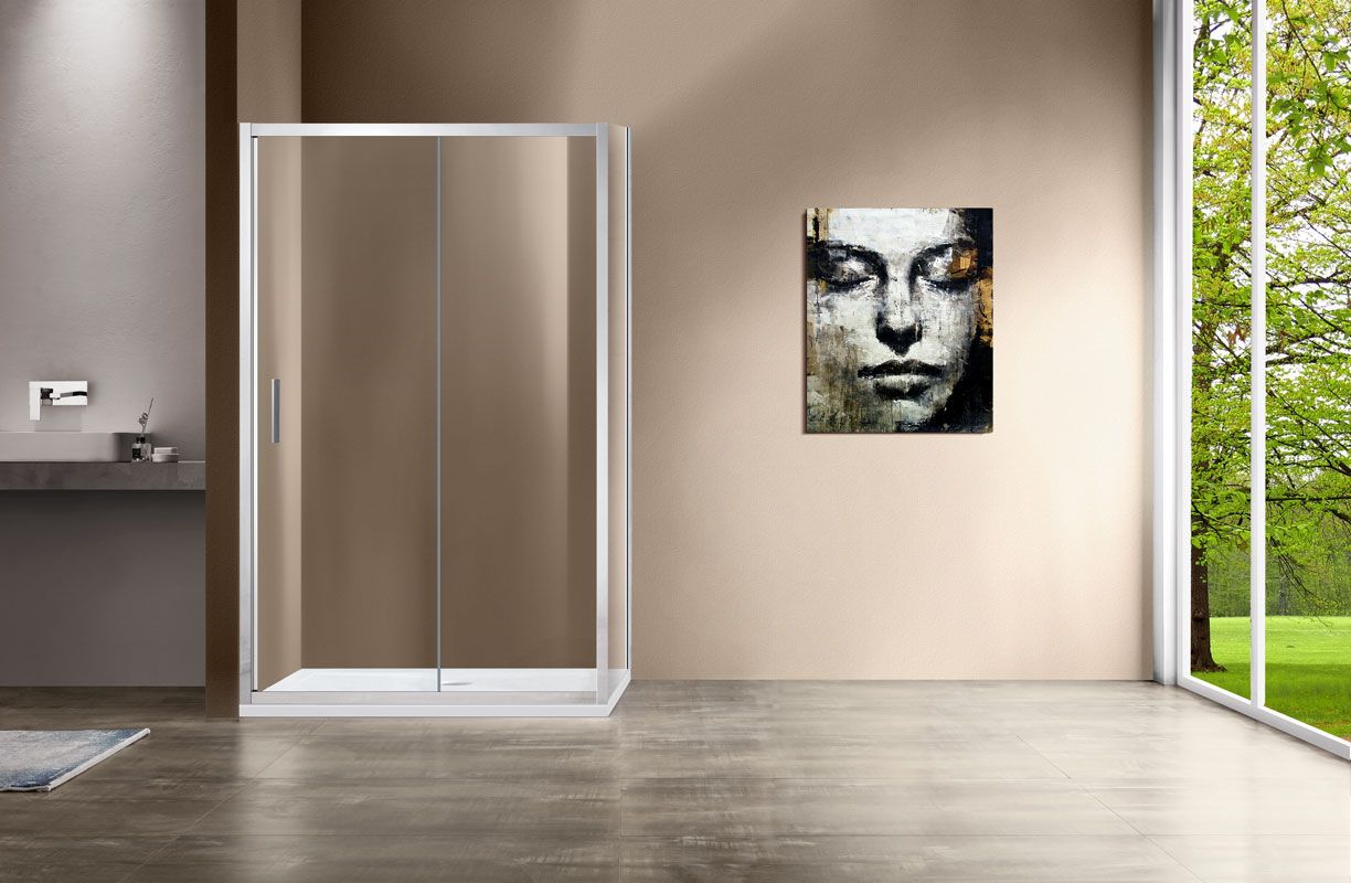 Приобрести vincea душевое ограждение garda 80х110 см, прозрачное, хром vsr-1g8011cl