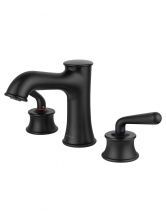 Смеситель для раковины на 3 отверстия WONZON & WOGHAND STEAM, Черный матовый (WW-88159008-MB)