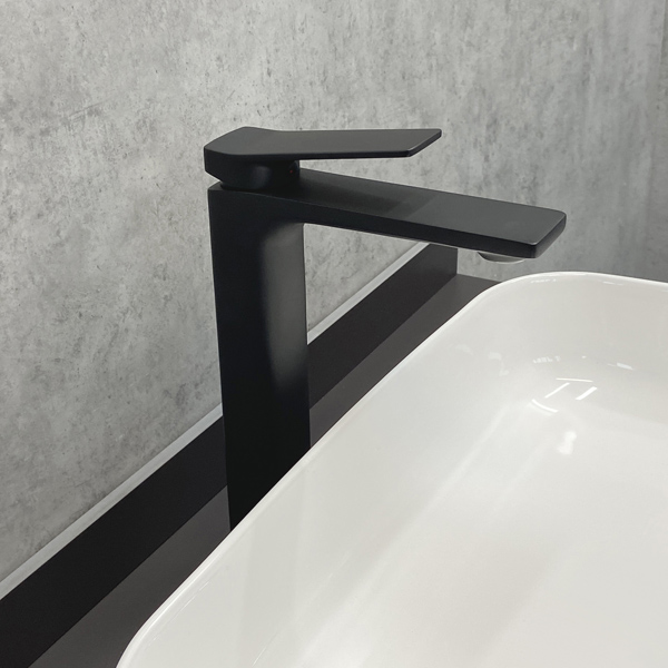 Приобрести comforty высокий смеситель для раковины 29 см, черный матовый, fc071b-cmt