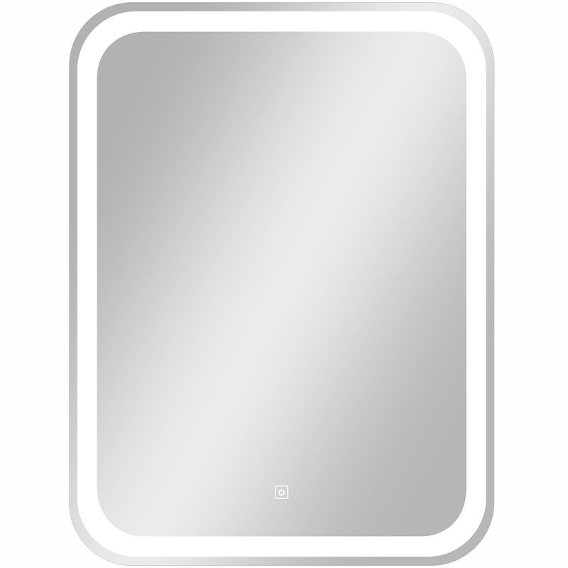 Приобрести continent зеркало с подсветкой russo 50х70 см, сенсорный включатель, белое