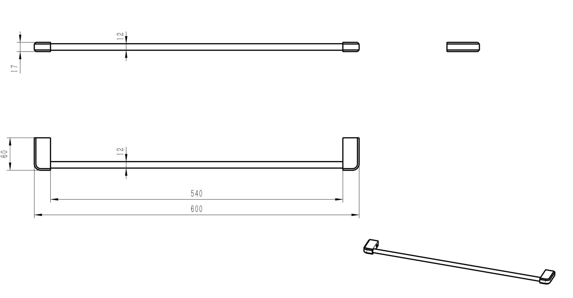 Приобрести вешалка для полотенец wonzon & woghand, хром (ww-v3101-cr)