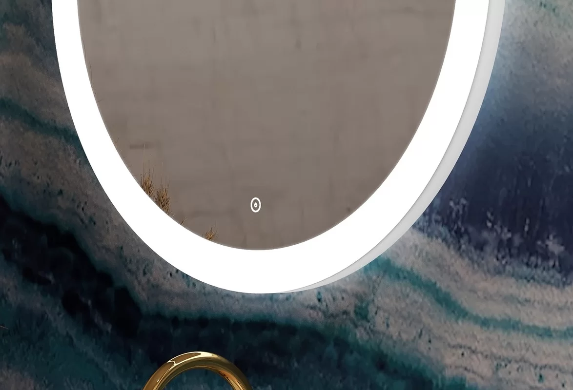 Приобрести continent зеркало с подсветкой rinaldi 65х65 см, белое