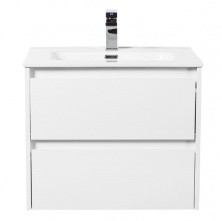 Тумба подвесная с раковиной BelBagno KRAFT-700-2C-SO-BO 70 см, Bianco Opaco