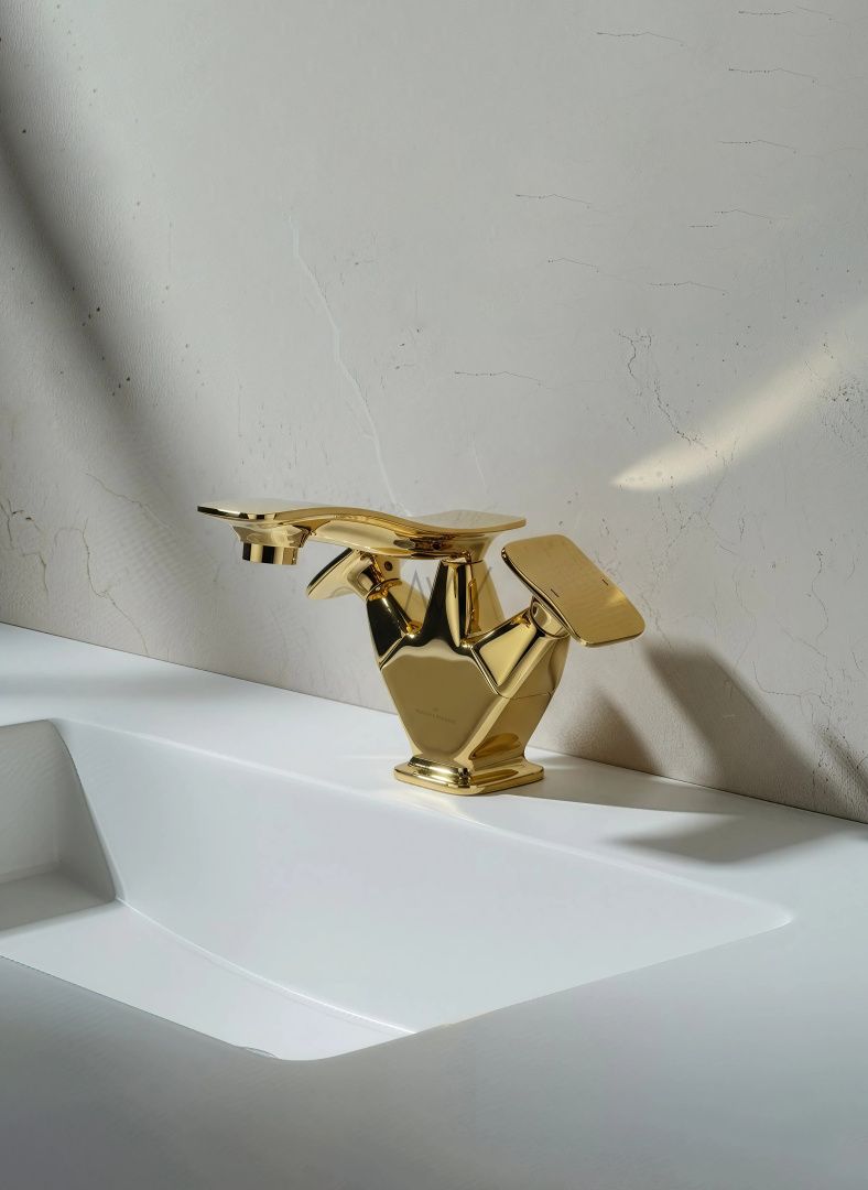 Приобрести смеситель для раковины wonzon & woghand shakespeare, темное золото (ww-651101-dg)