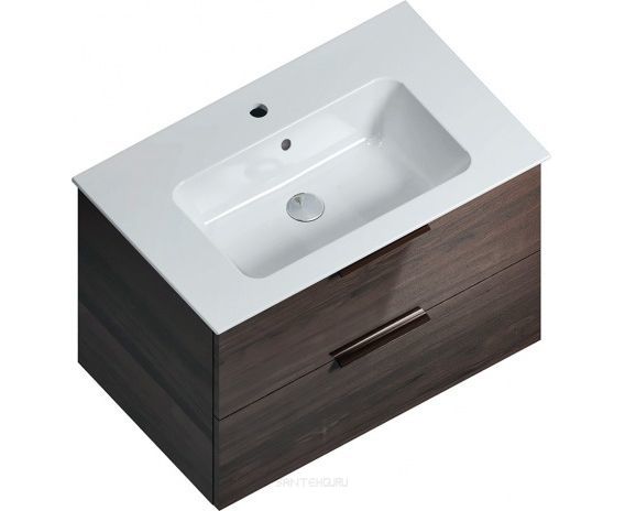 Приобрести тумба подвесная с раковиной kerama marazzi piano 85 см, дымчатый вяз
