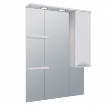 AQUA DE MARCO Зеркало-шкаф ELEGANSE 75 см, правое, белый\хром 1075CELE/R