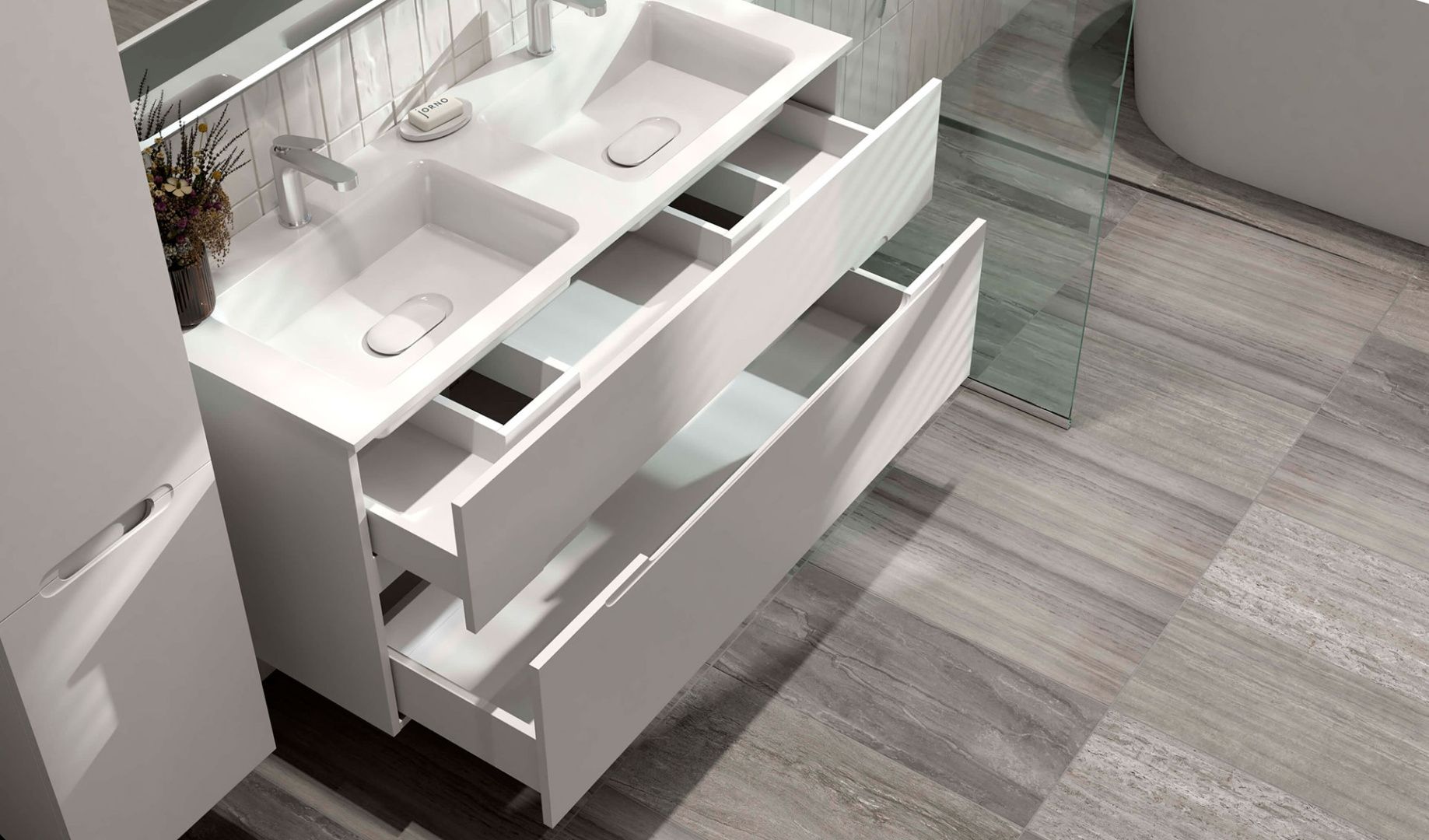 Приобрести jorno тумба подвесная modul 120 см, белая