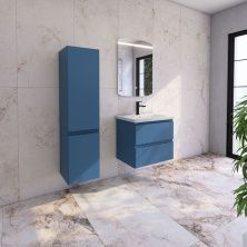 Caprigo Тумба с раковиной FORTE -Smalty 65 см, синяя, эмаль