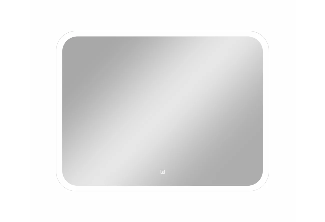 Приобрести continent зеркало с подсветкой demure 90х70 см, белое
