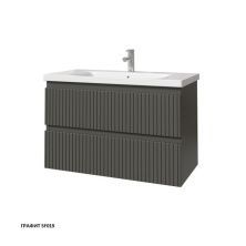 Caprigo Тумба с раковиной FORTE STRIPE 90 см, графит