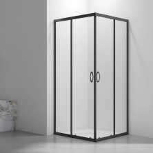 Veconi Душевое ограждение Rovigo 90х90 см, черное, прозрачное RV101B-90-01-C5