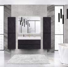 Cezares Тумба подвесная с раковиной MOLVENO 46 120 см Nero, черная MOLVENO 46-120-2C-SO-NC