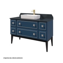 Caprigo Тумба со столешницей напольная Metropol 125 см, темно синяя 13716.30-061.CRM.00.20/020.05
