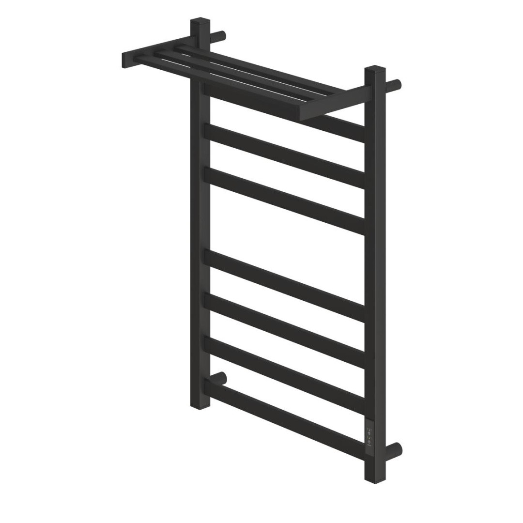 Приобрести полотенцесушитель электрический point 500х800 меркурий с полкой п7, черный pn83858pb