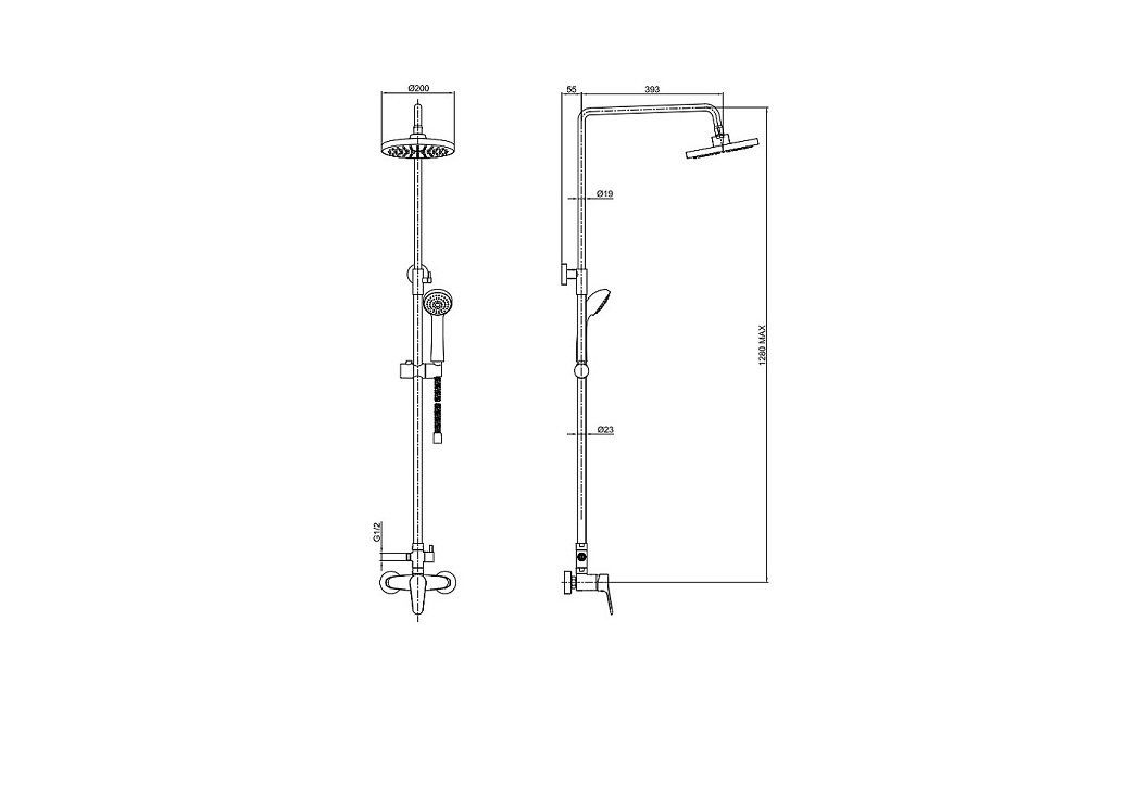 Приобрести душевая система bravat eco f9111147c-a-rus