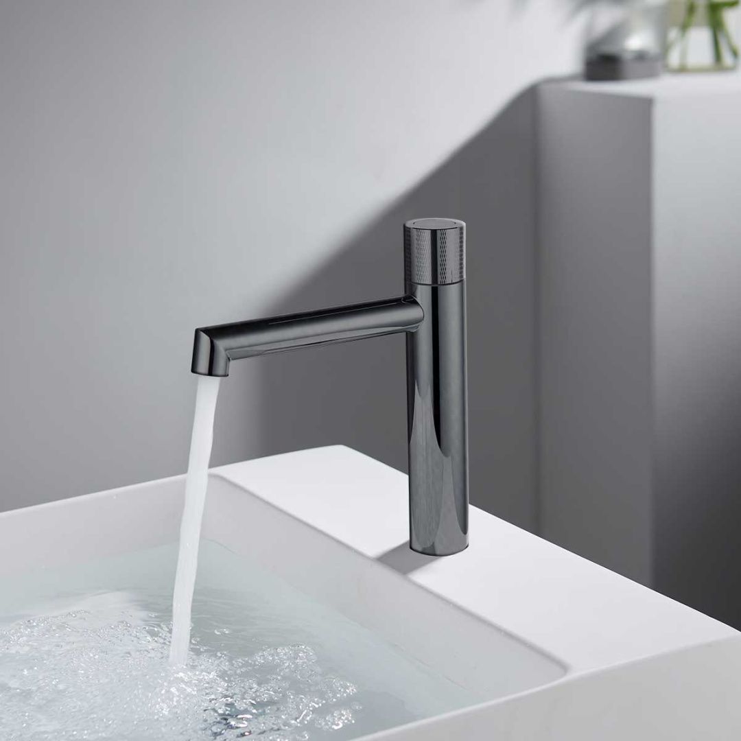 Приобрести vincea смеситель для раковины desire, оружейная сталь vbf-1d3gm