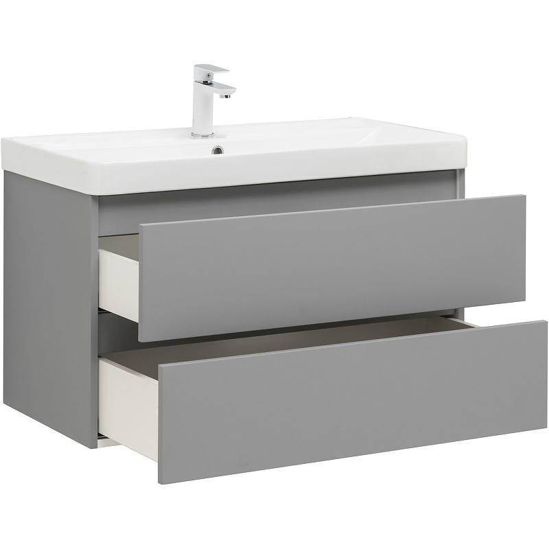 Приобрести aquanet тумба с раковиной вега 90 см, мисти грин