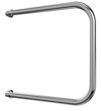 Terminus Полотенцесушитель П - образный 32х50 см, боковое подключение, водяной, хром