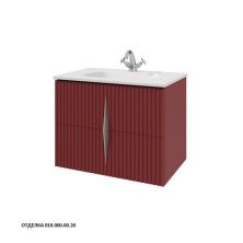 Caprigo Тумба с раковиной NOVARA 75 см, красная, эмаль