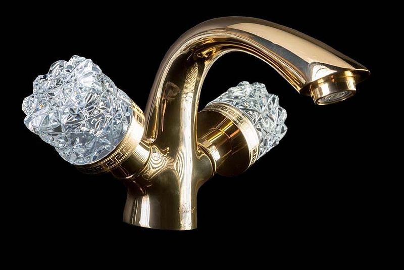 Приобрести boheme смеситель для раковины crystal, золото\кристаллы 291-crst