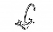 LEMARK Смеситель для кухни Benefit с поворотным изливом, двухвентильный, хром LM2504C