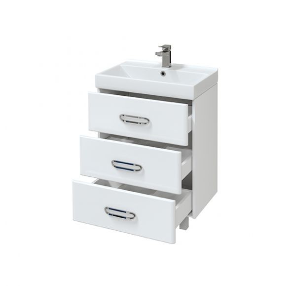 Приобрести mirsant тумба напольная с раковиной fuji 60см.