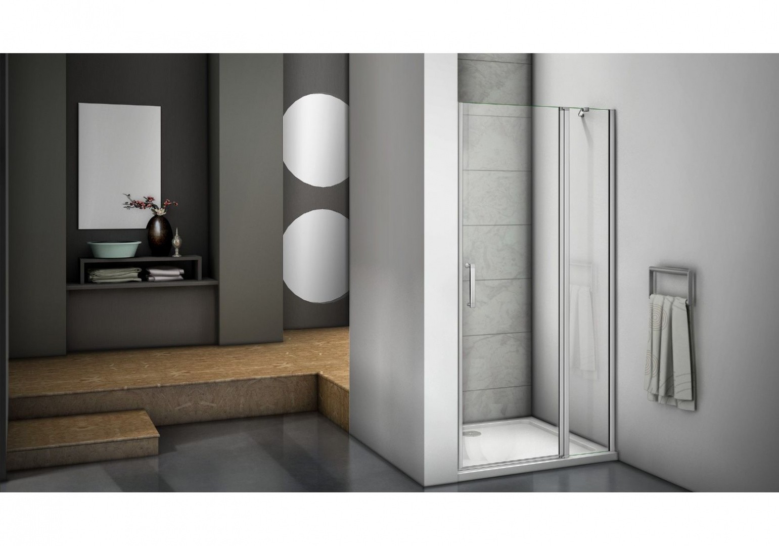 Приобрести bas дверь душевая mokka wtw-140-c-we 140 см алюминий/прозрачное