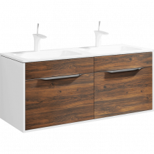 Тумба подвесная с раковиной Aqwella Malaga 120 см Mal.01.12/CD, белый/крафт