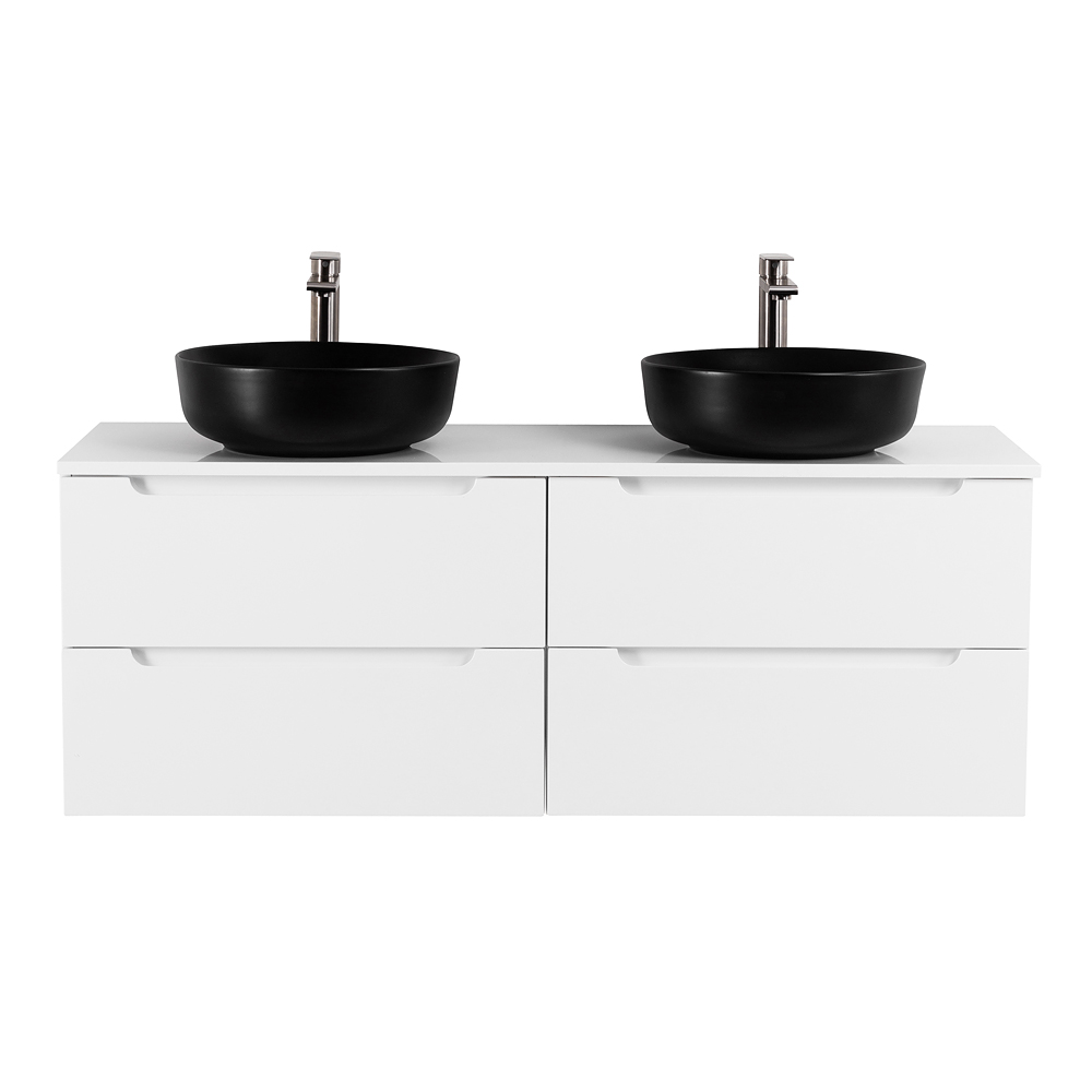 Приобрести belbagno тумба со столешницей etna 140 см, подвесная bianco lucido