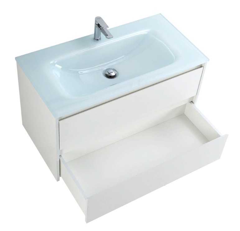 Приобрести тумба подвесная с раковиной belbagno kraft-800-2c-so-bo 80 см, bianco opaco